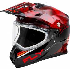 TREKKER CW CONCEAL HELMET DUAL SHLD RED/BLACK 2X