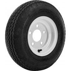 TRAILER TIRE AND WHEEL ASSEMBLY WHITE