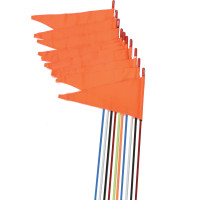 SAFETY FLAGS SPRING MOUNT BLACK 7' 10/PK