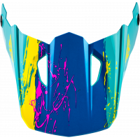 YTH KINETIC DRIP HELMET VISOR TURQUOISE/PINK/YELLOW YS-YL