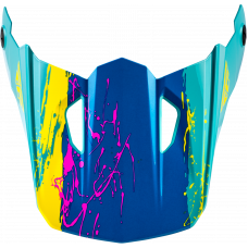YTH KINETIC DRIP HELMET VISOR TURQUOISE/PINK/YELLOW YS-YL