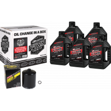 V-TWIN SYN OIL CHANGE KIT M8 BLACK FILTER
