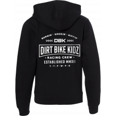 SPEED & STYLE YOUTH ZIP HOOD BLACK YL