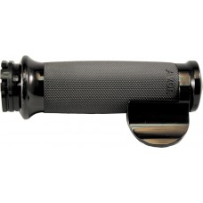 CUSTOM CONTOUR GRIPS CABLE THROTTLE BOSS BLACK CUSTOM CONTOUR GRIPS CABLE THROTTLE BOSS BLACK