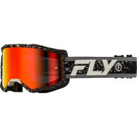 ZONE GOGGLE BLACK/GREY W/ RED MIRROR/SMOKE LENS