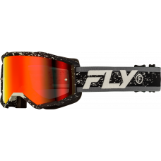 YOUTH ZONE GOGGLE BLACK/GREY W/ RED MIRROR/SMOKE LENS